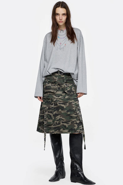 Necklace Print Long Sleeve T-Shirt