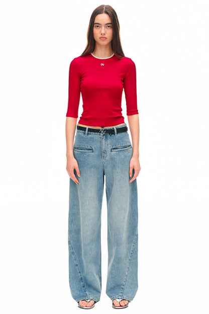 Classic Slim Fit Ribbed Top