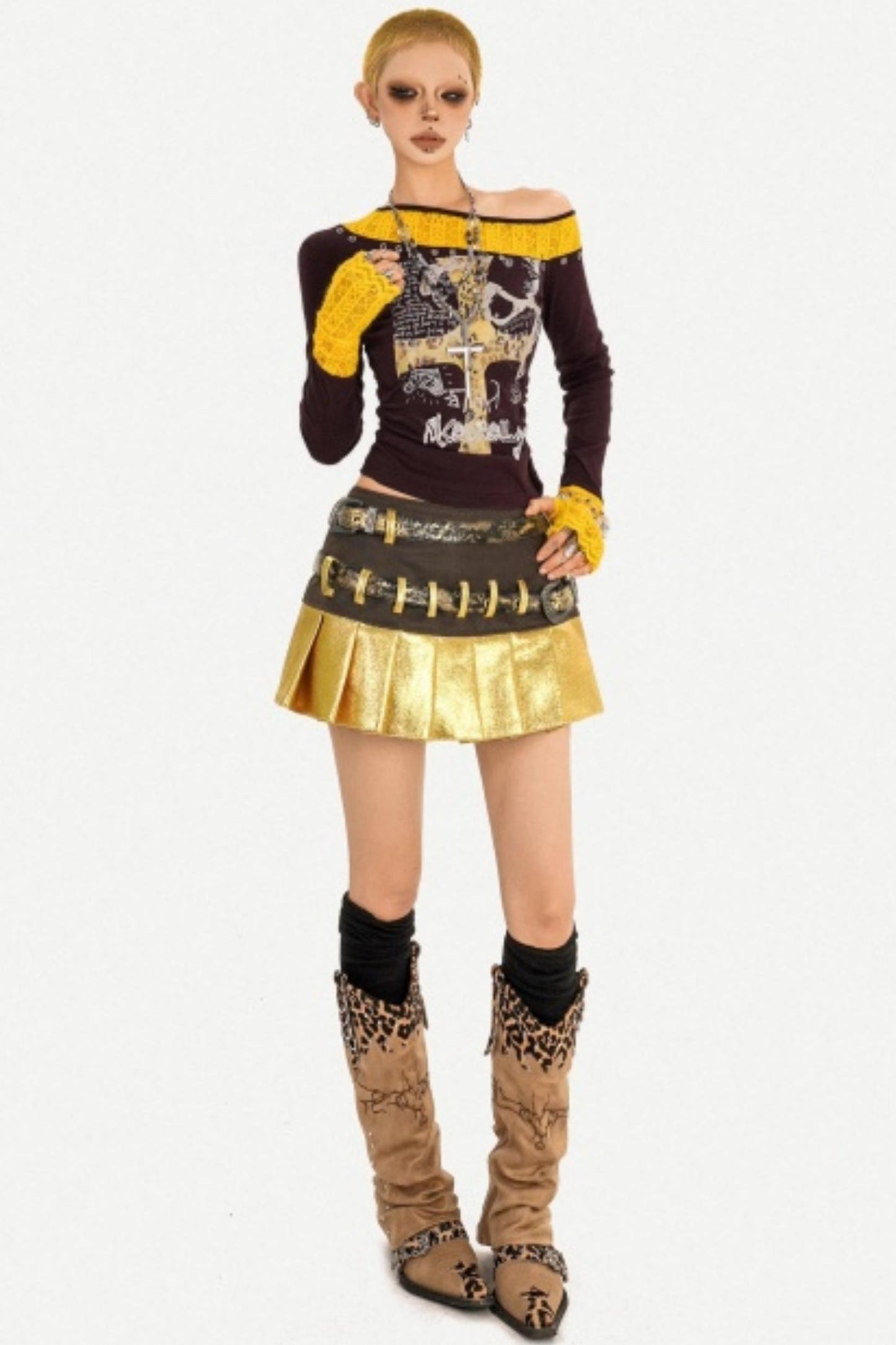 Retro Lace Patchwork Top