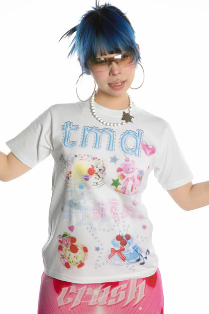 Sweet Cotton Shoulder T-Shirt