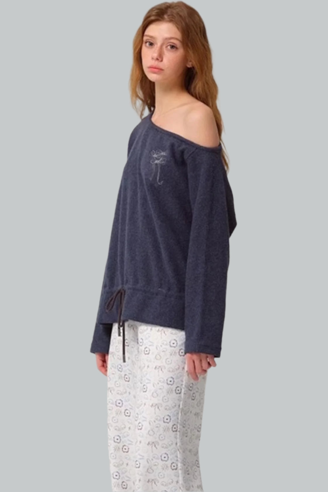 Vintage Two-Tone Tie-Blend Raglan Sweatshirt