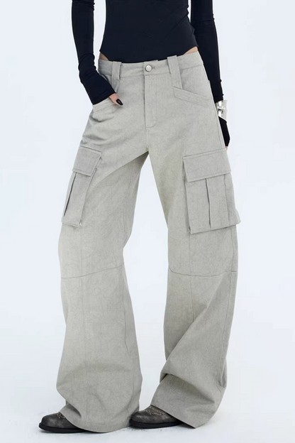 Vintage Glacier Gray Workwear Pants
