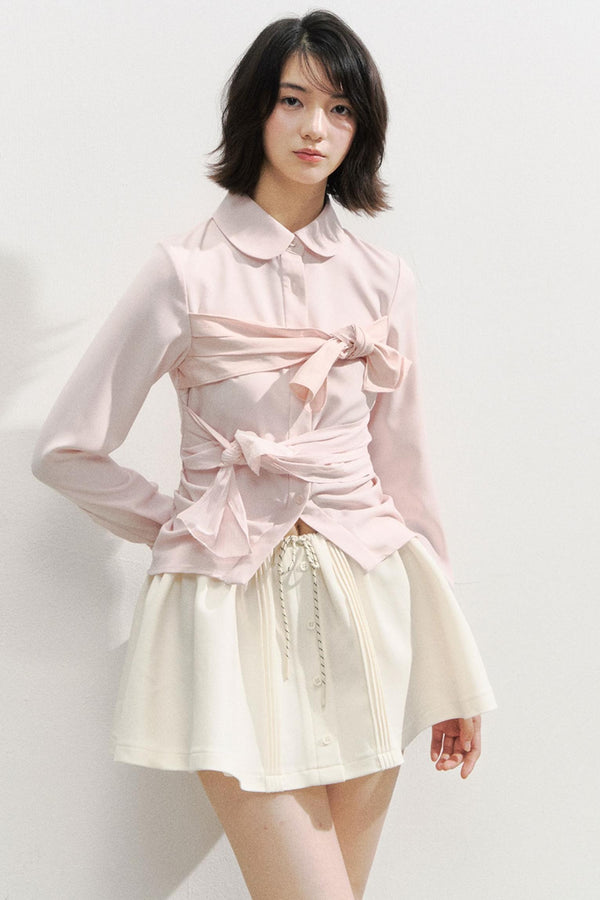 Butterfly Strap Long-Sleeved Shirt