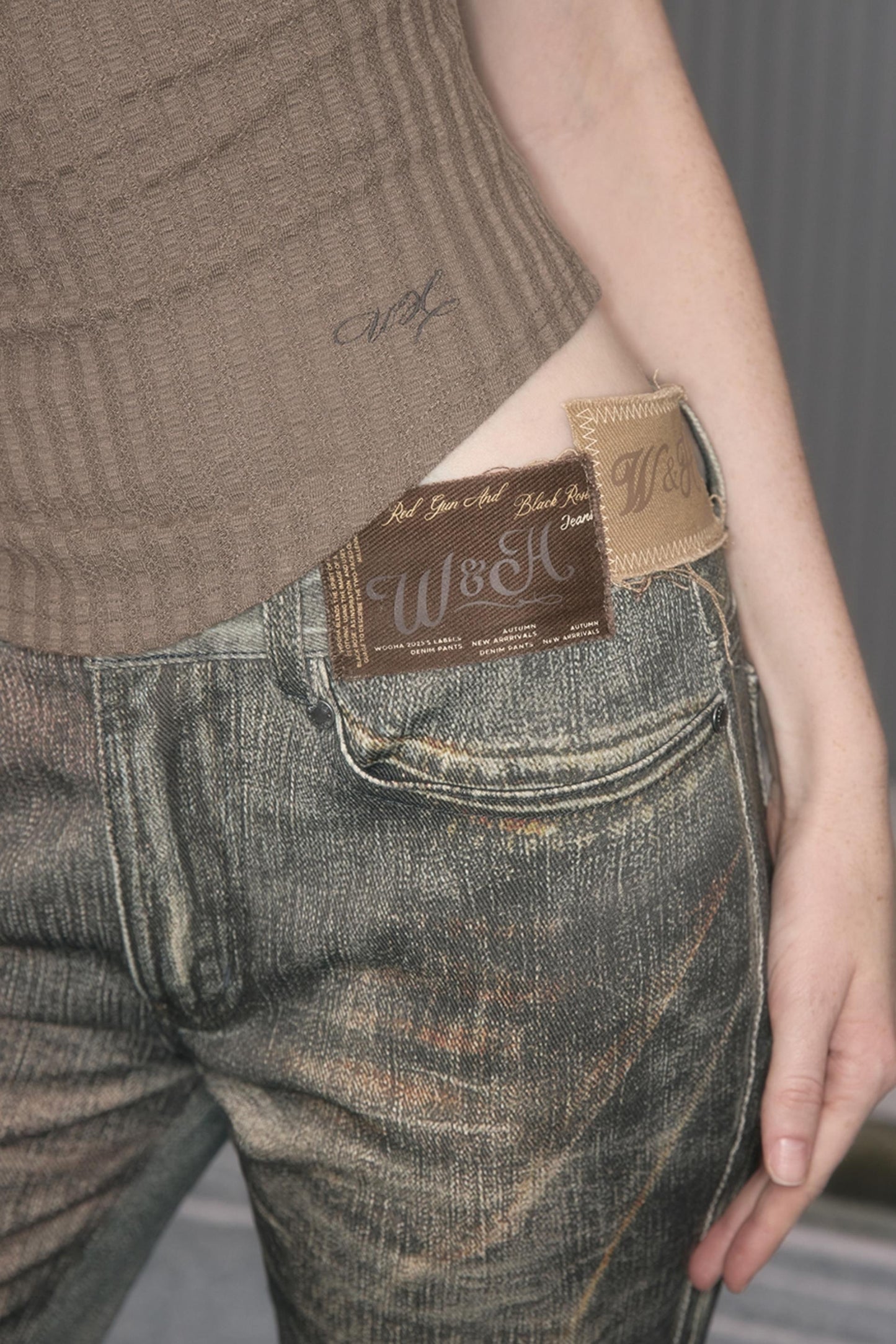 Autumn Sweet Retro Jeans