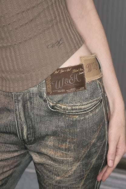 Autumn Sweet Retro Jeans