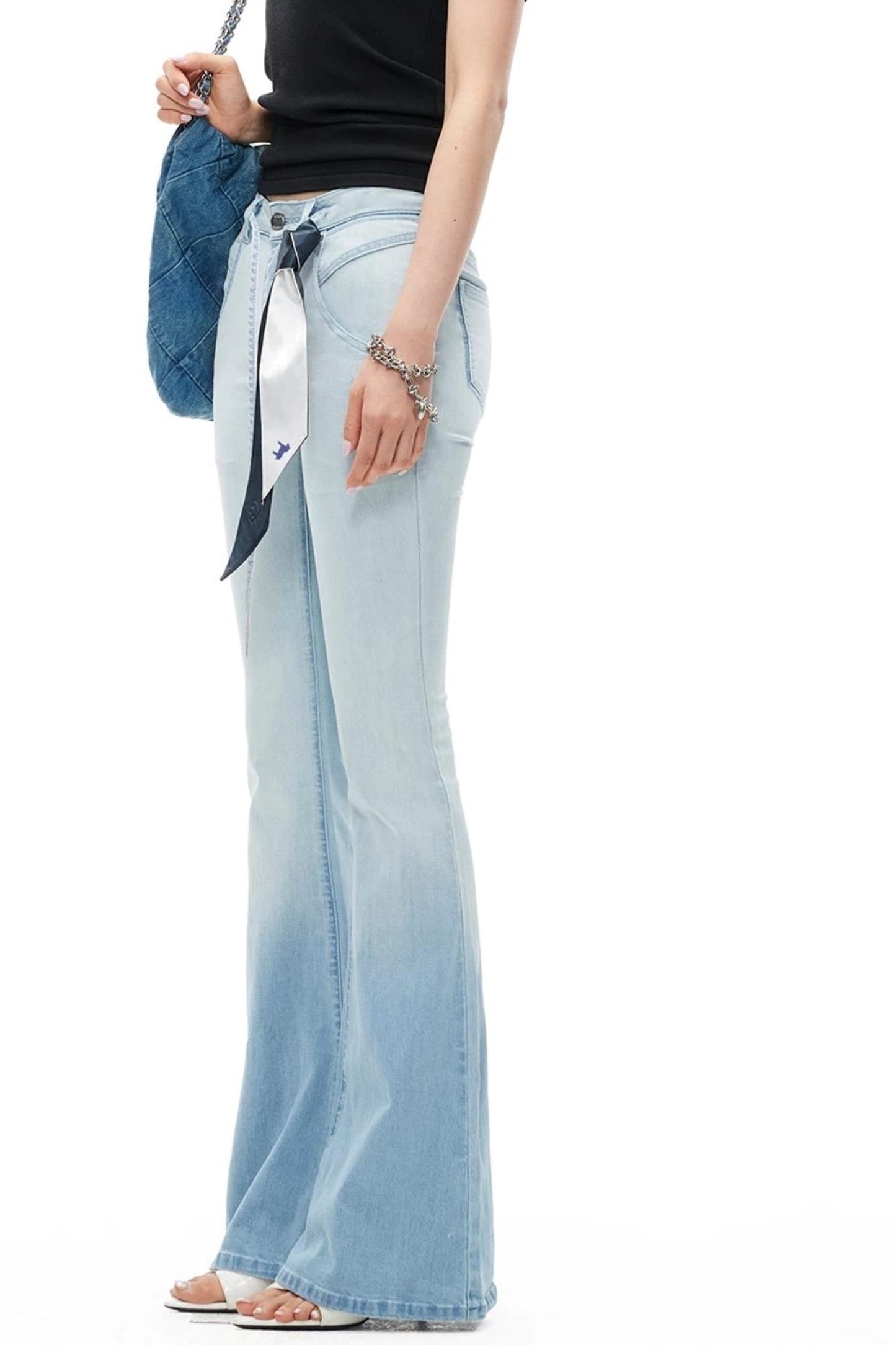 Hemp Tight-Fitting Bootcut Jeans