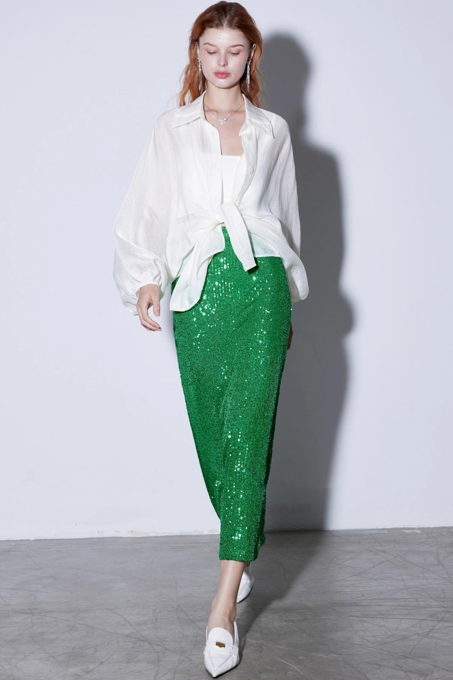 Sequin Knitted Skirt