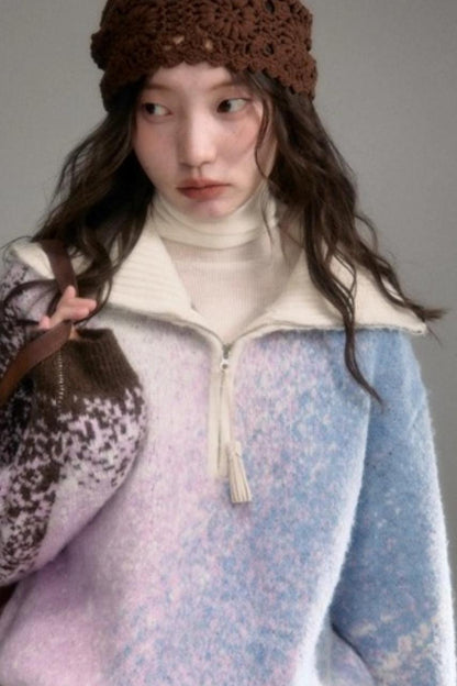 Gradient Wool Blend Winter Set-Up