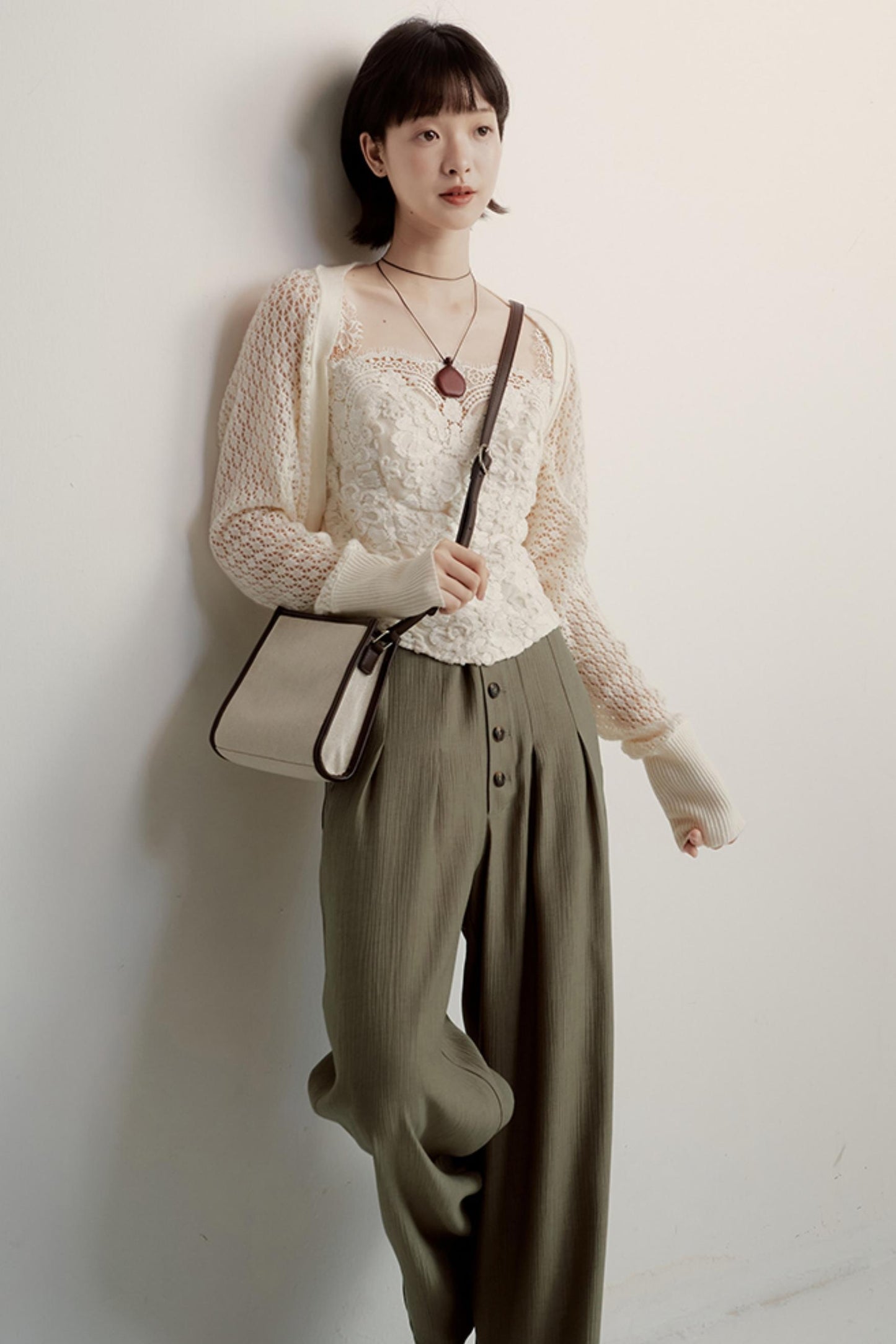 Olive Slouch Pants