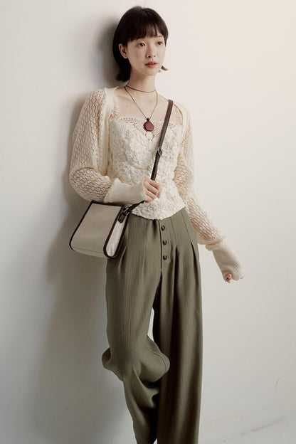 Olive Slouch Pants
