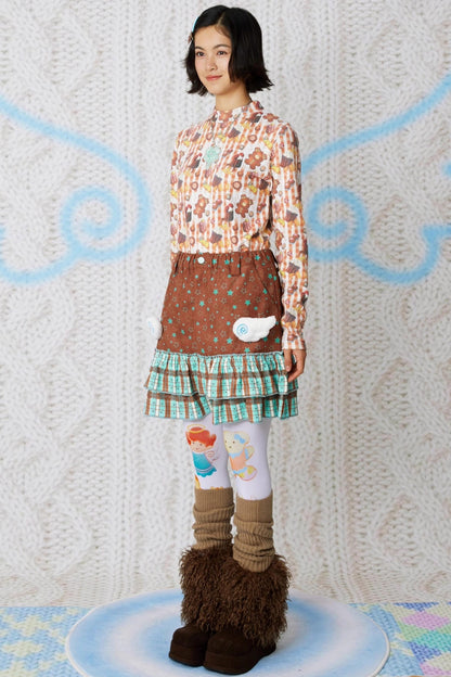 Corduroy Wings Autumn Skirt