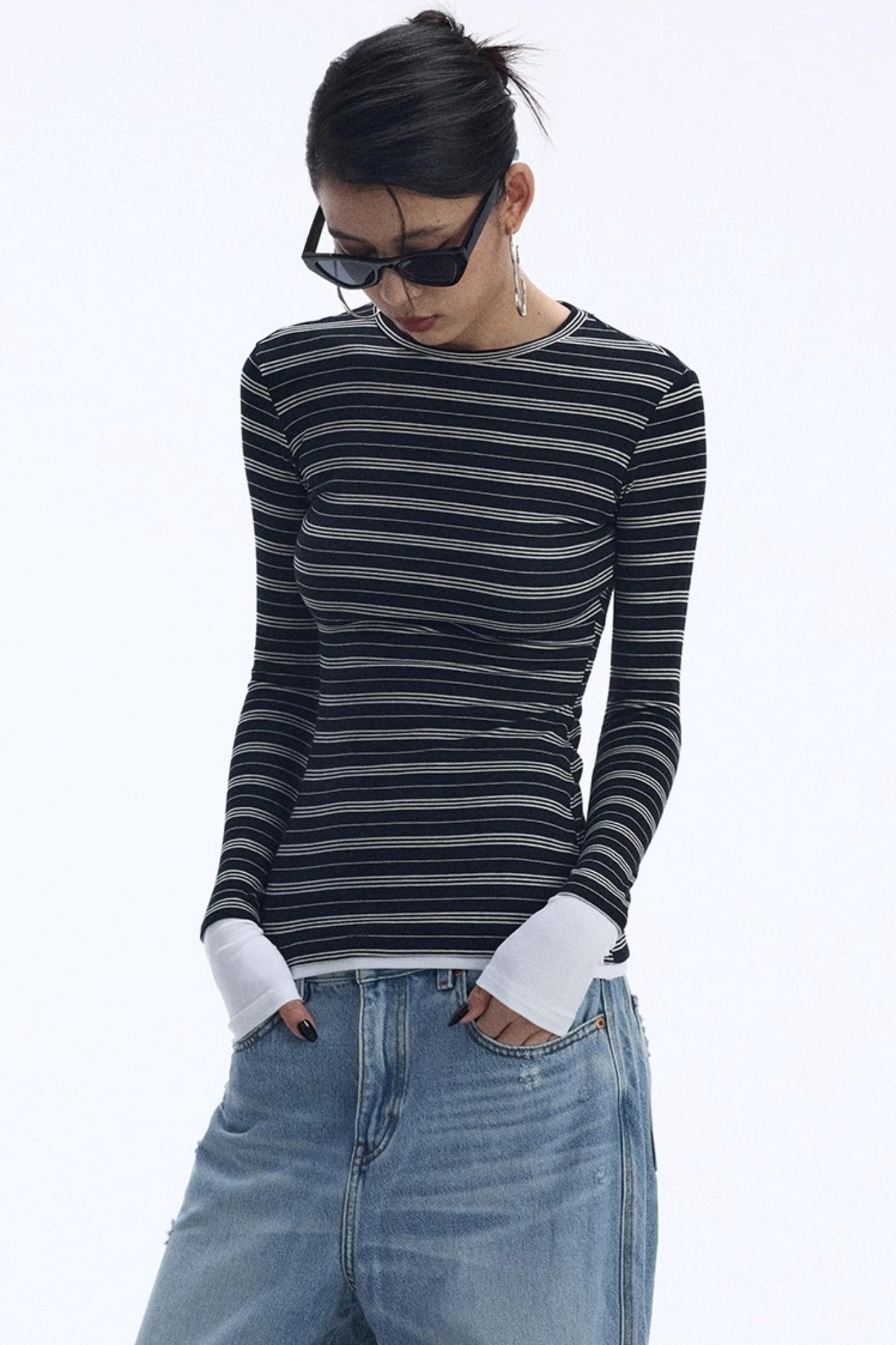 Striped Crew Neck Top