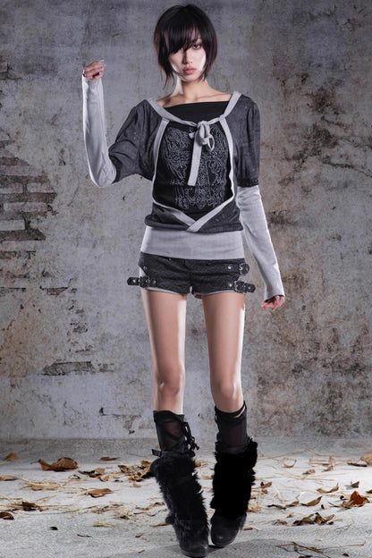 Original V-Neck Knitted Top