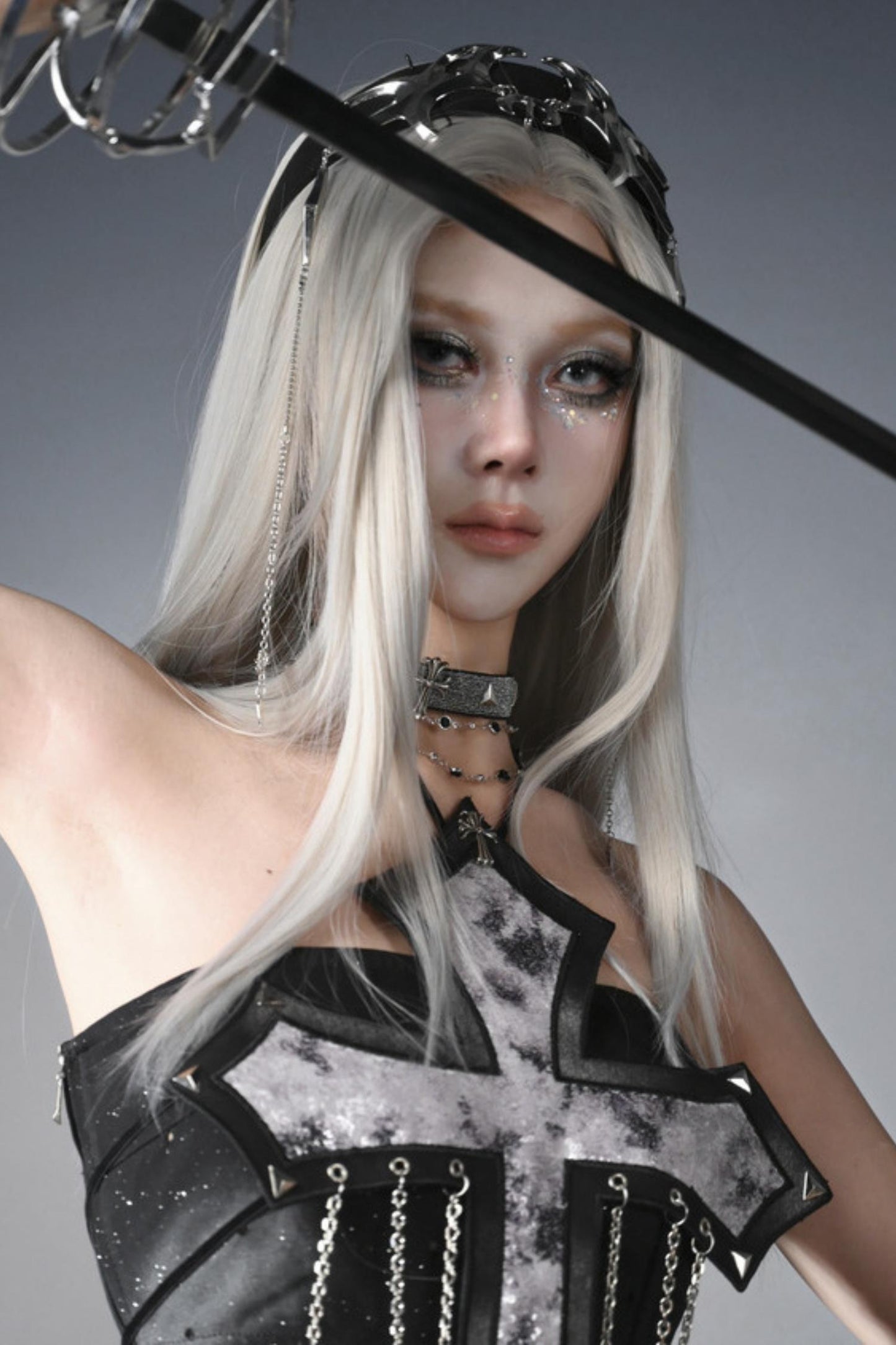 Sequin Chain Corset Top