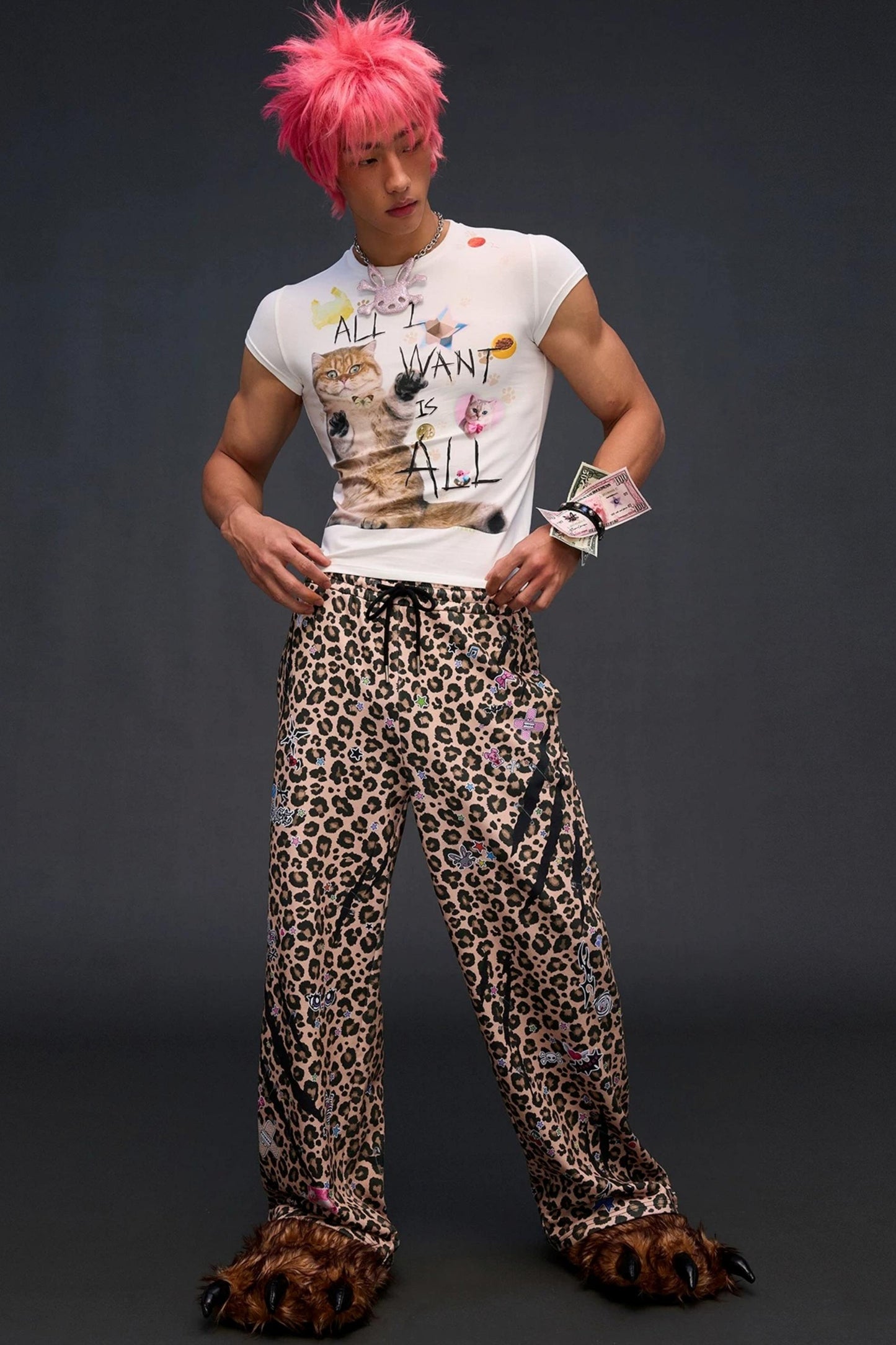 Sweatpants mit Leopardenmuster