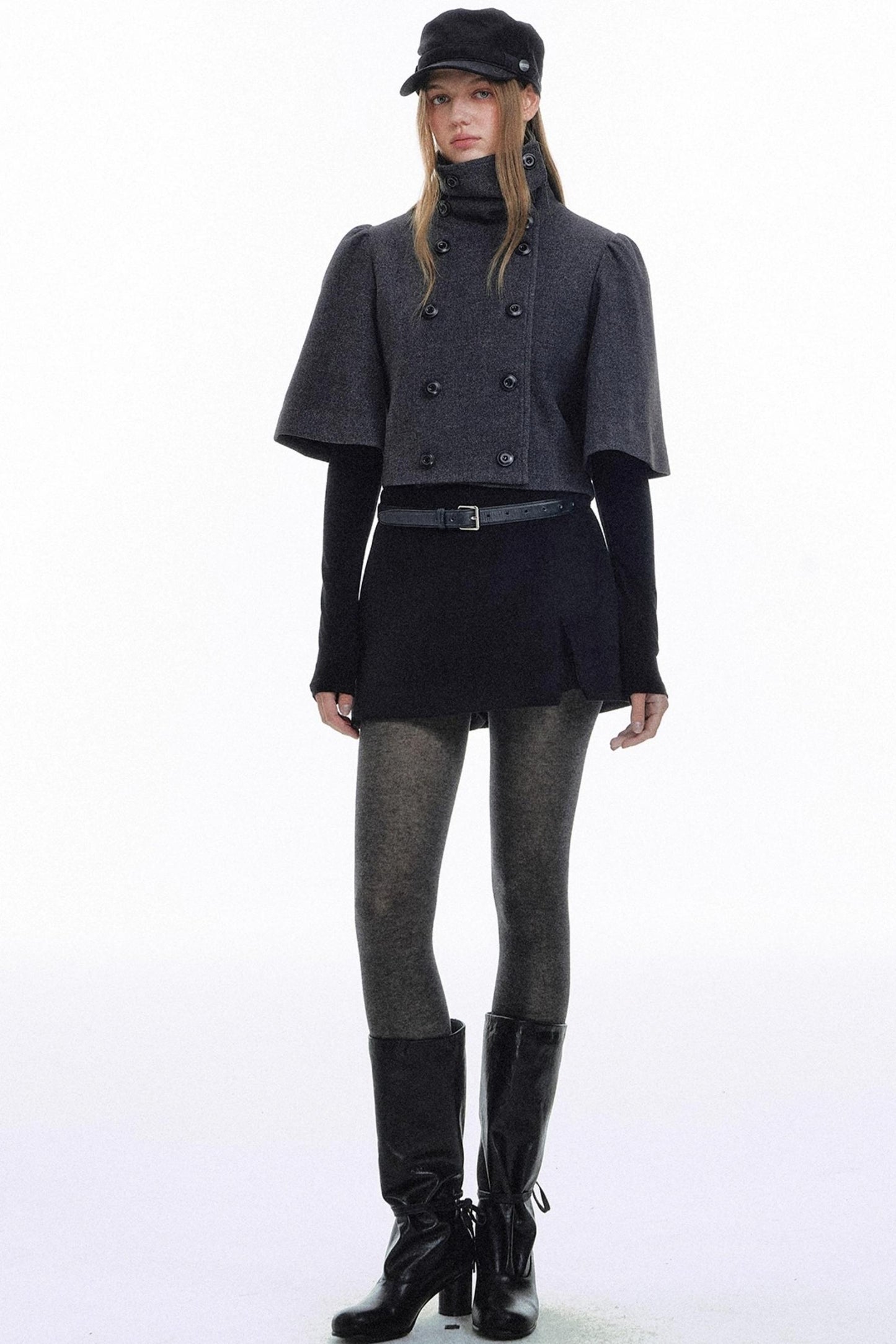 Retro Palace Wool Cape Jacket