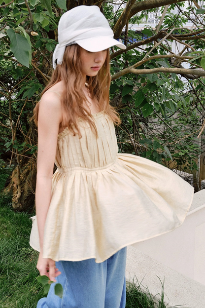 Romantic French Pleated Lace Dress