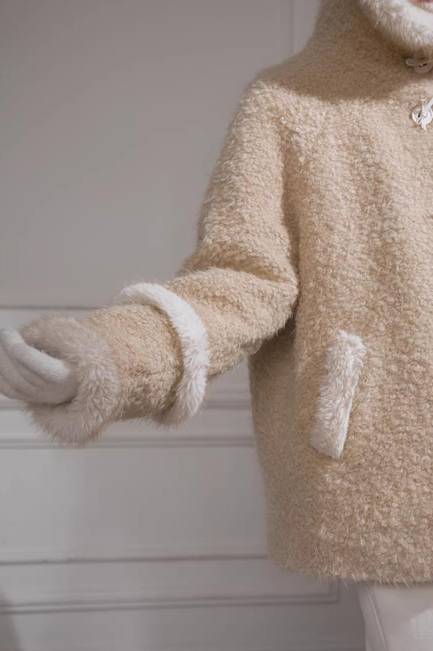 California Sunset Wool Hooded Coat