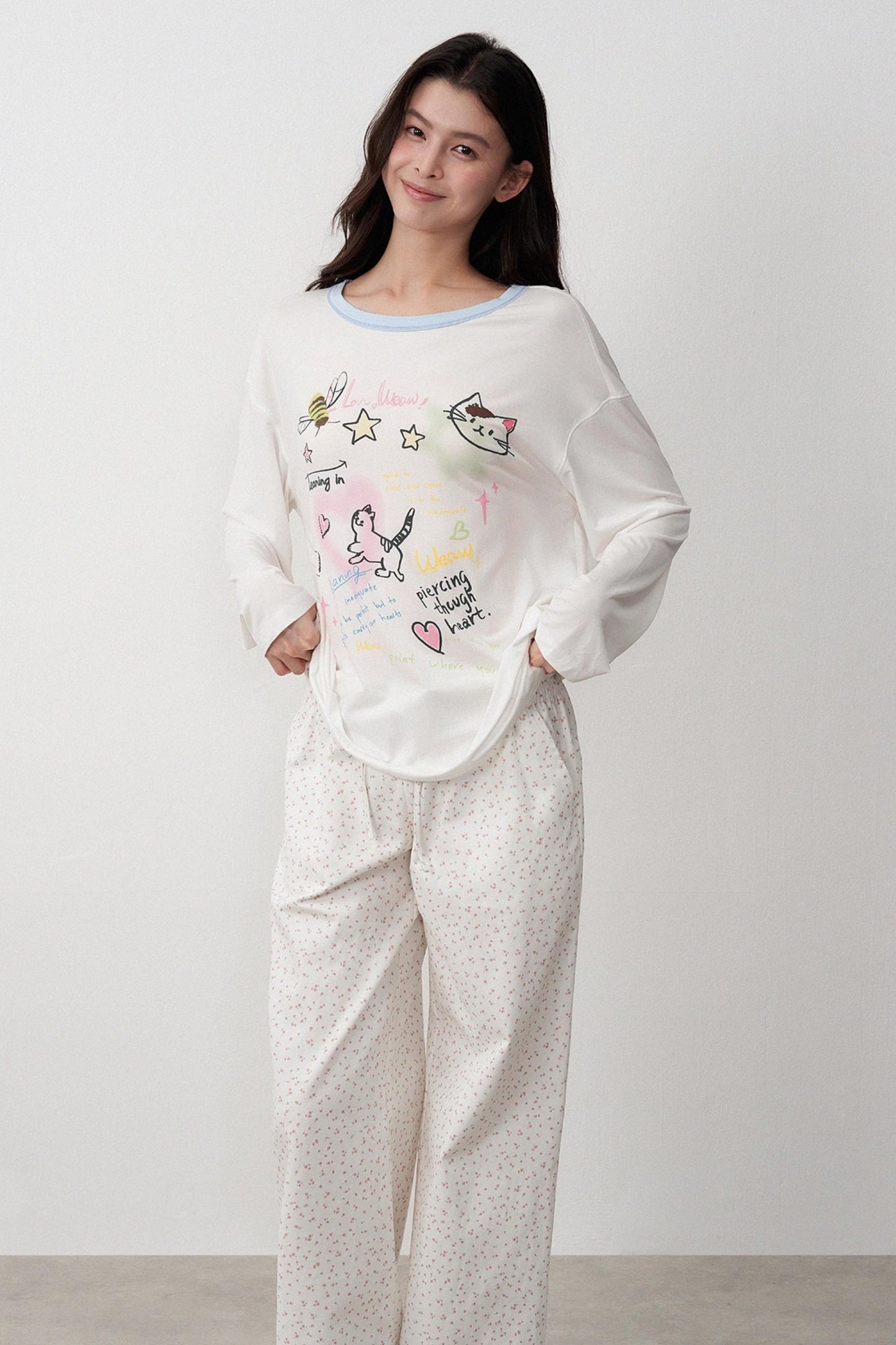 Childlike Floral Two Piece Outfit Set-Up