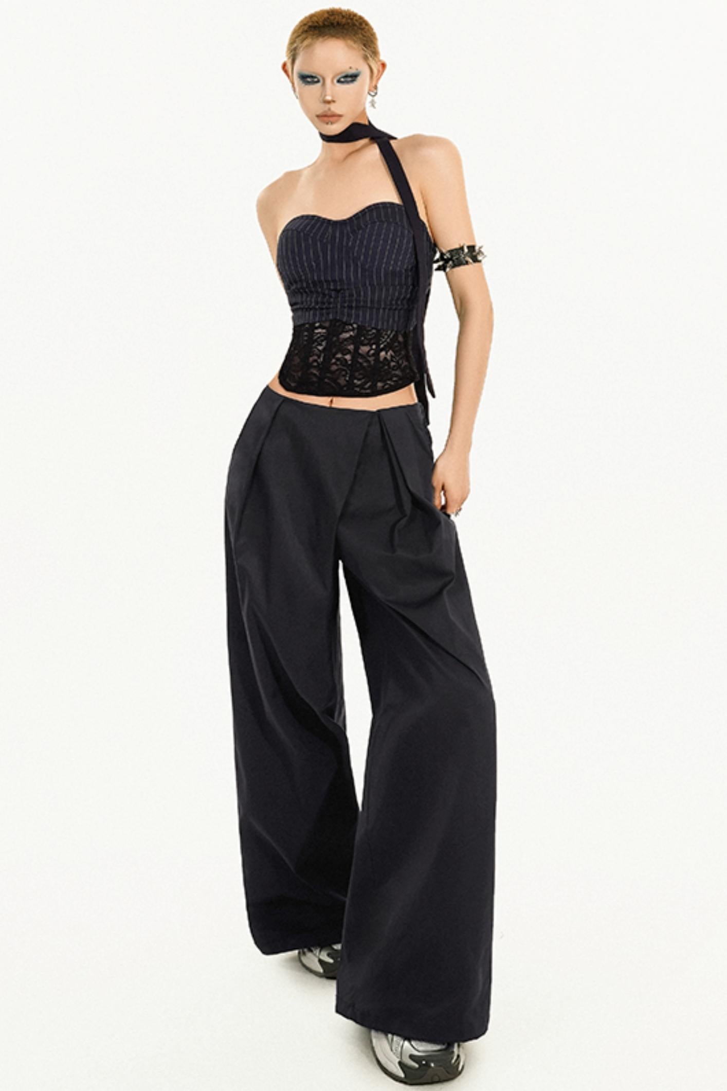 Striped Waist-Slimming Top