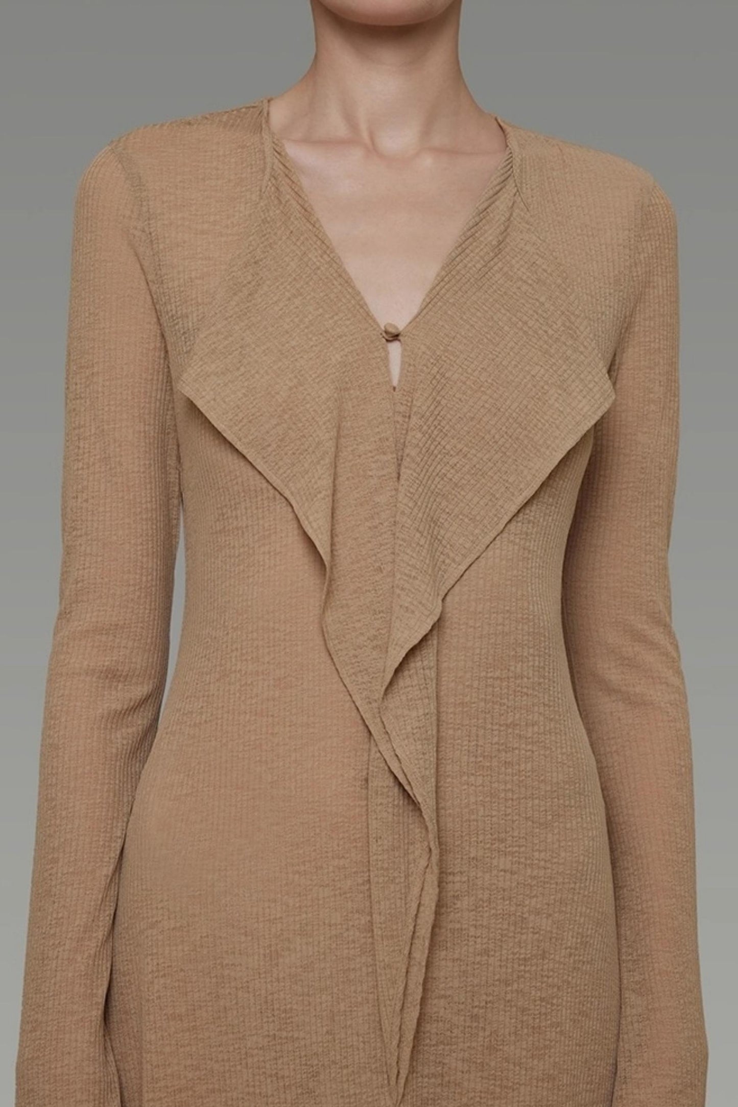 Streamer V-Neck Dress