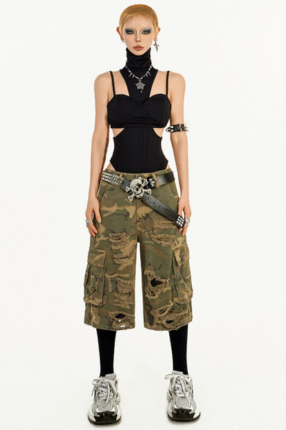 Hollow Neck Cami Set