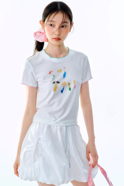 Mermaid Hand-Painted Tee