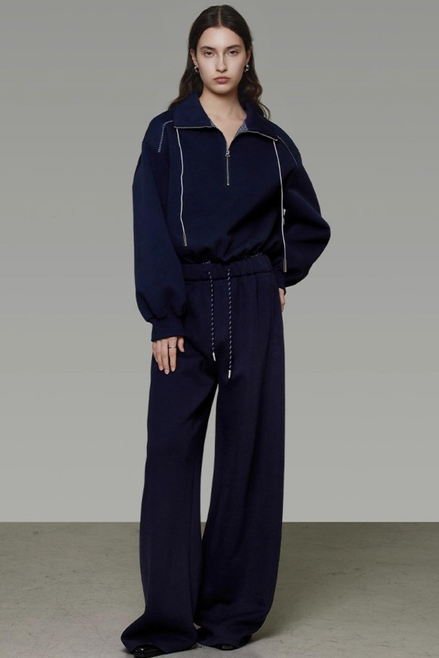 Autumn Drape Slimming Wide-Leg Pants