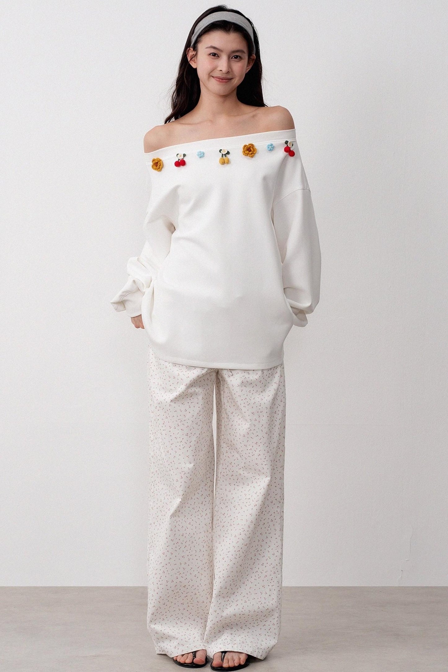 Multi-wear Slanted Shoulder Top