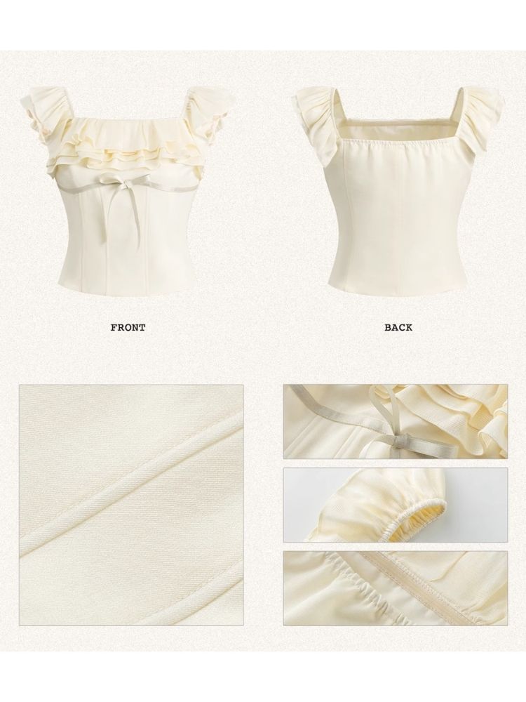 One-Shoulder Ruffle Tops