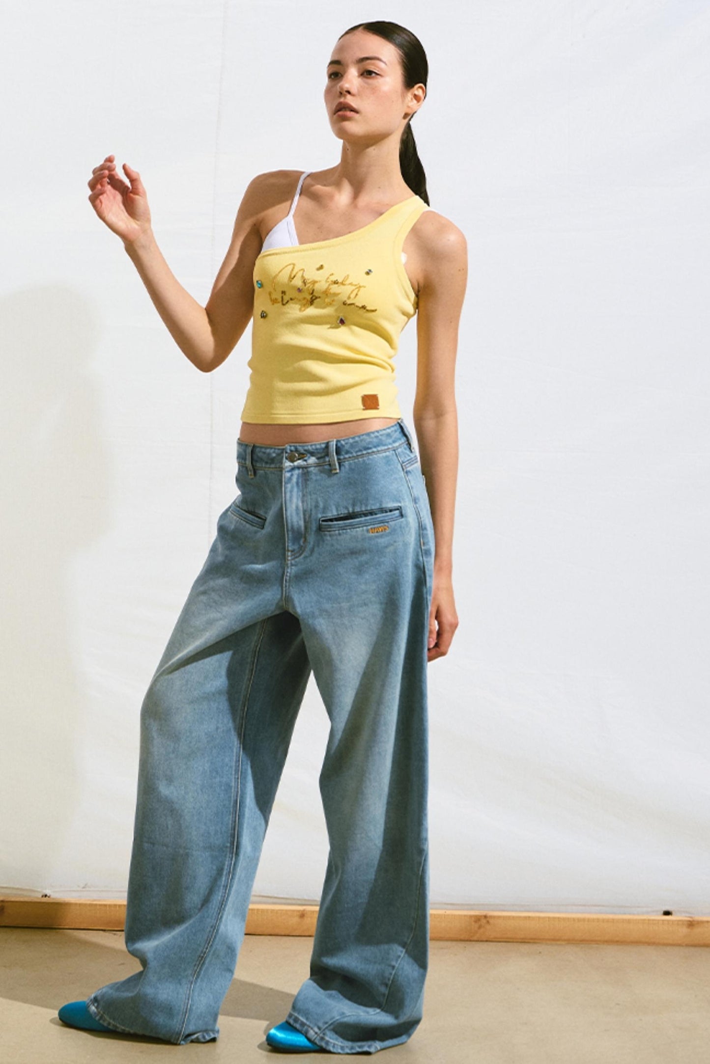 Colorful Diamond Knit Top