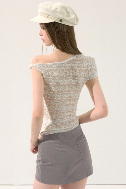 Sweet Lace-Up Summer Skirt