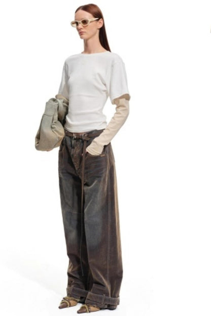 Patchwork Color-Block Top