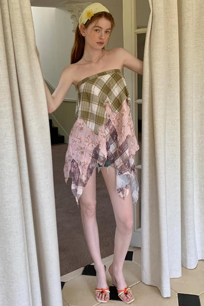 Summer Chic Checkered Skirt