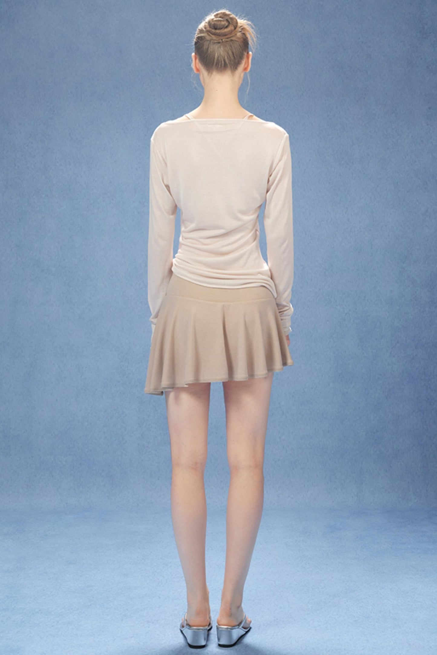 Chic U-Neck Corset Top Set