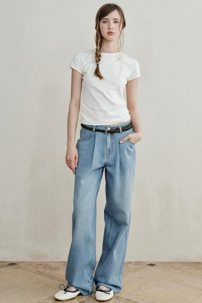Sea Salt Washed Denim Pants