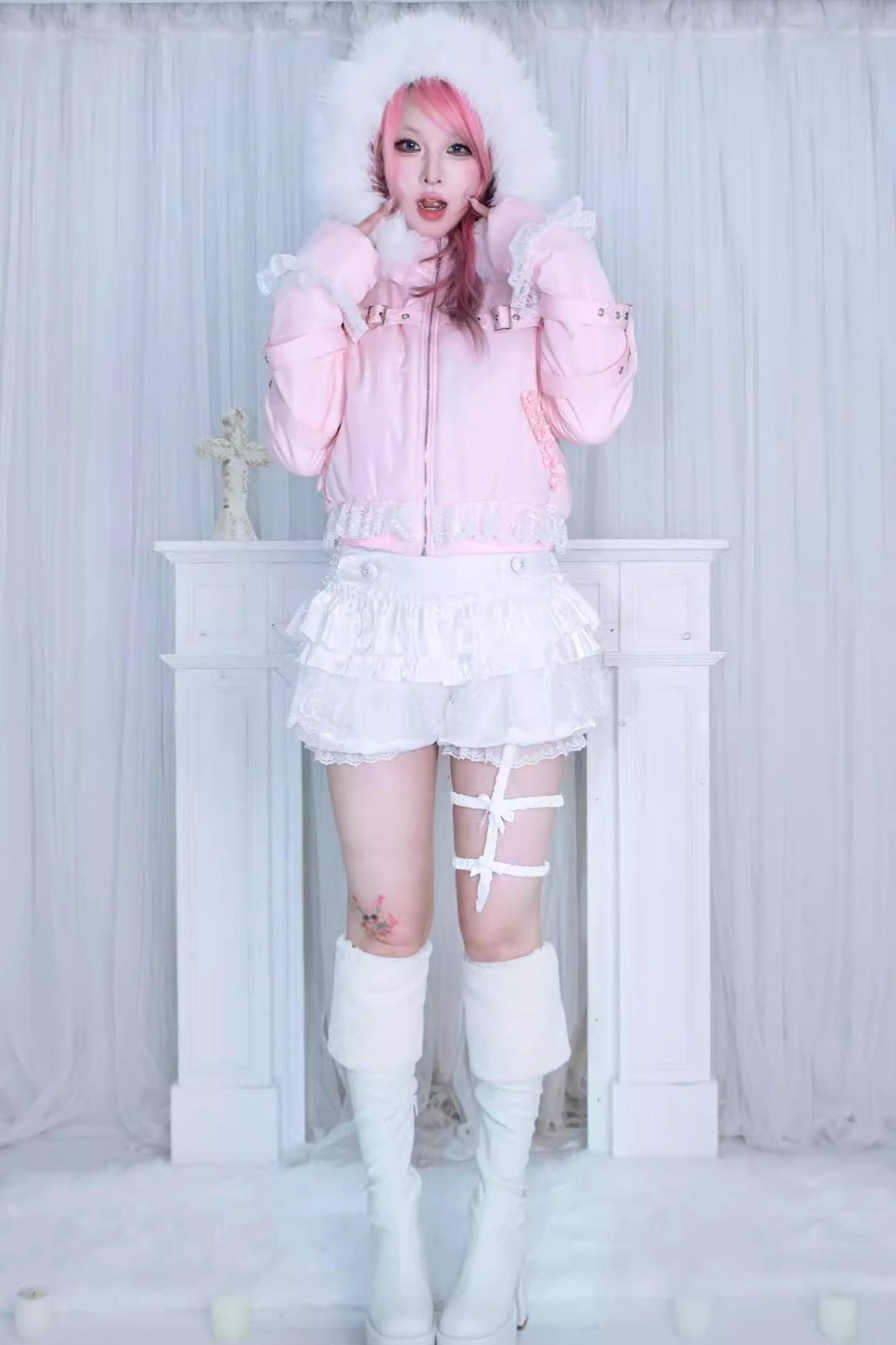 Detachable Hat Punk Jacket