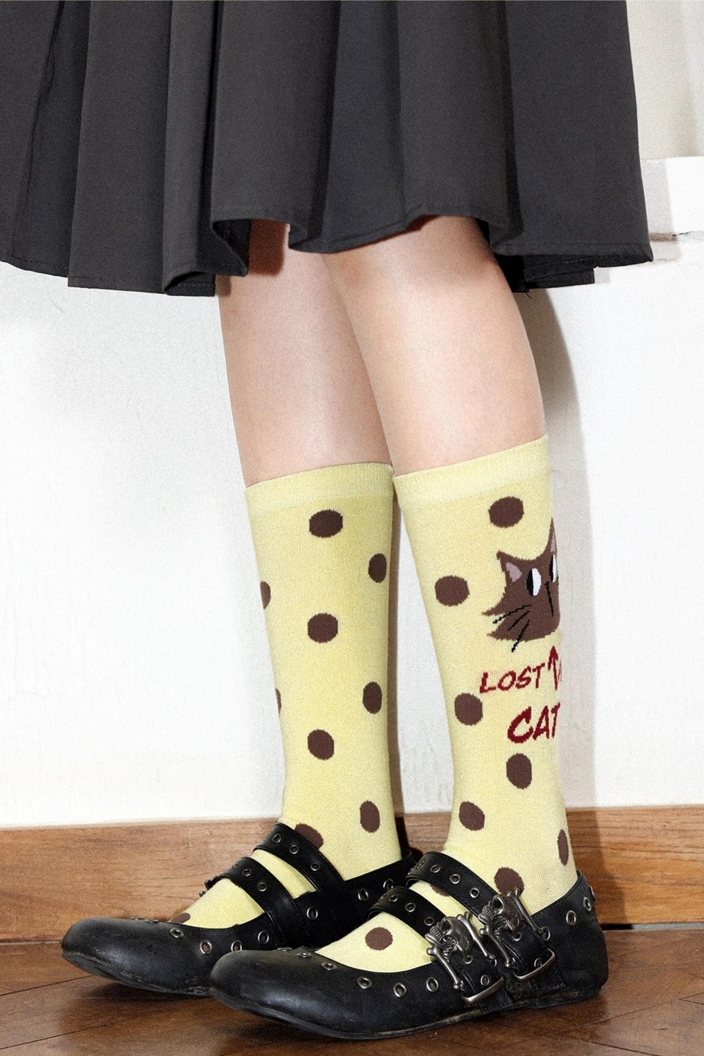 Contrasting Polka Dot Socks