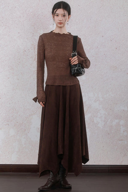 Chestnut Brown Skirt