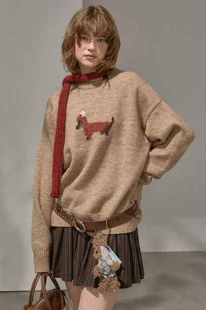 Holiday Dachshund Sweater Top