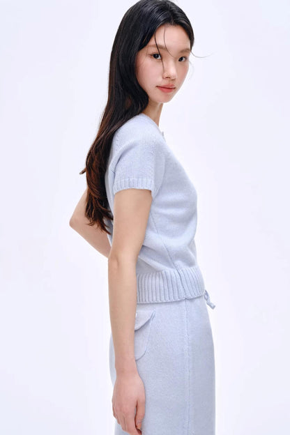 Heartbeat Dialogue Knit Skirt Set-Up