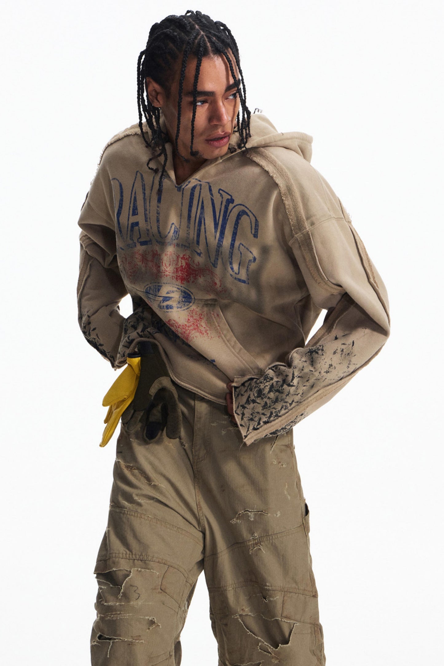 Vintage Racing  Khaki Heavy Top