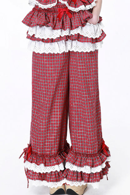 Lolita Style Plaid Long Pants