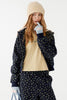 Marineblauer Blumendruck - Hoodie (Vorbestellung) (5 Tage)