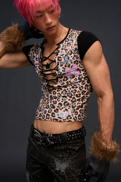 Leopard Print Strappy Top