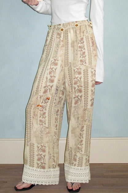 Neoclassical Vintage Lace Pants