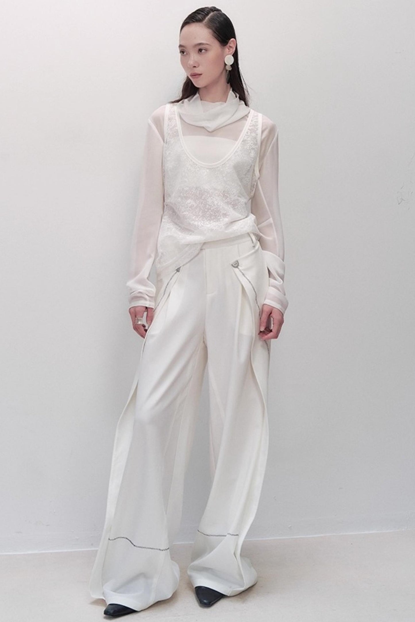 Black Wide-leg Pants