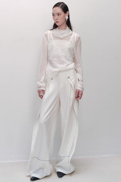 Black Wide-leg Pants