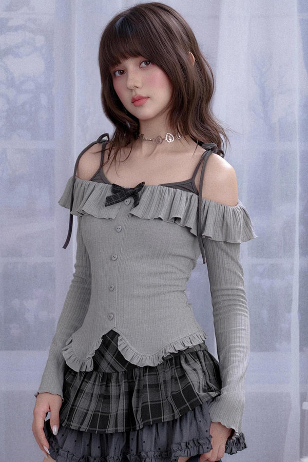 Fighting Spirit One-Shoulder Top