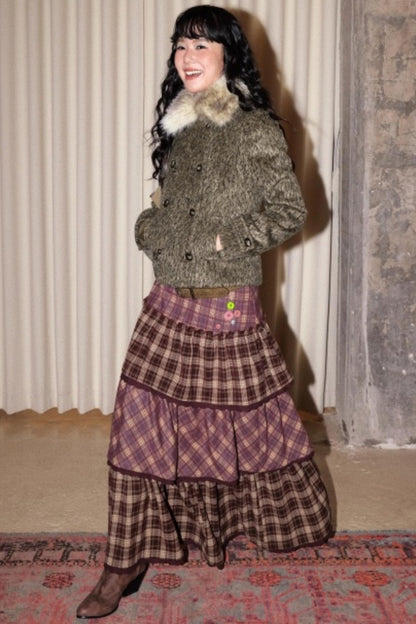 Caramel Hazelnut Lace Skirt